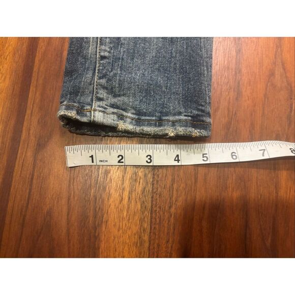 Jordan Craig Men’s Blue Faded Ripped Knees Skinny Jeans Light Washed Size 32/32 - Picture 6 of 8